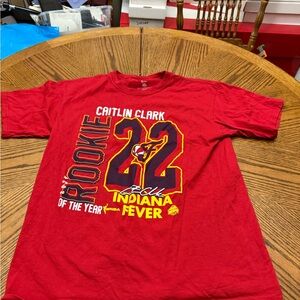 WNBA Red Indiana Fever Caitlin Clark Rookie of the Year T-Shirt